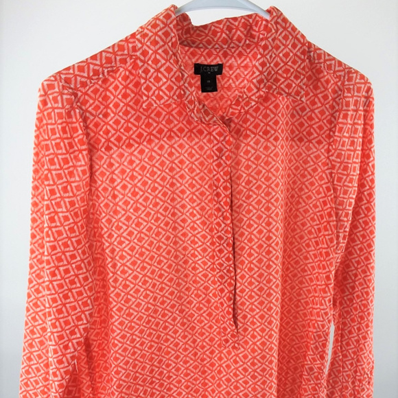 J. Crew Tops - J.Crew Women's Button-up Shirt, size XS Red Mosaic